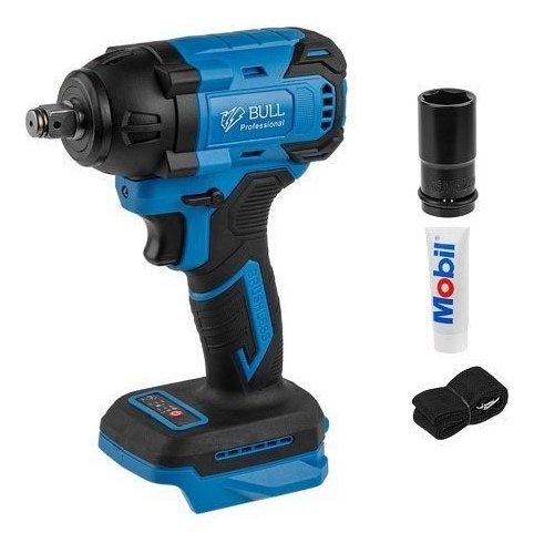 Аккумуляторный ударный гайковёрт BULL SC 1804 SOLO, бесщёточный, 18 В, 400 Н·м, 1/2"